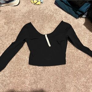 Lululemon Athletica Black Relaxed Fit long sleeve